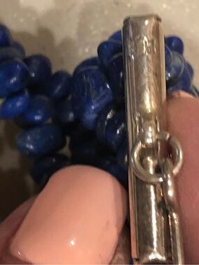 Jay king lapis multi strand lapis nugget necklace,pendant NOT included